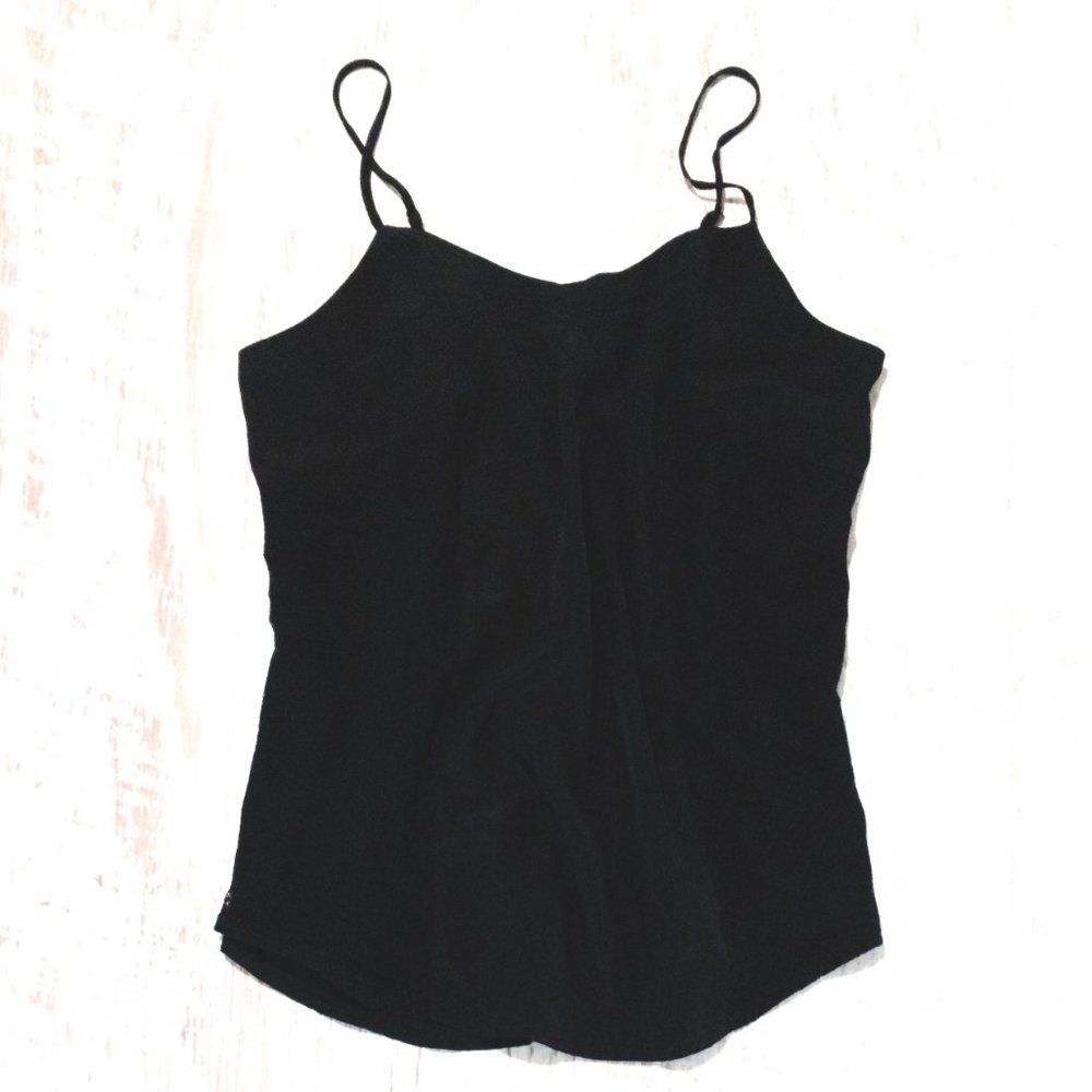 Pre-🖤 Mossimo Lace-paneled Silky Cami Tank Top